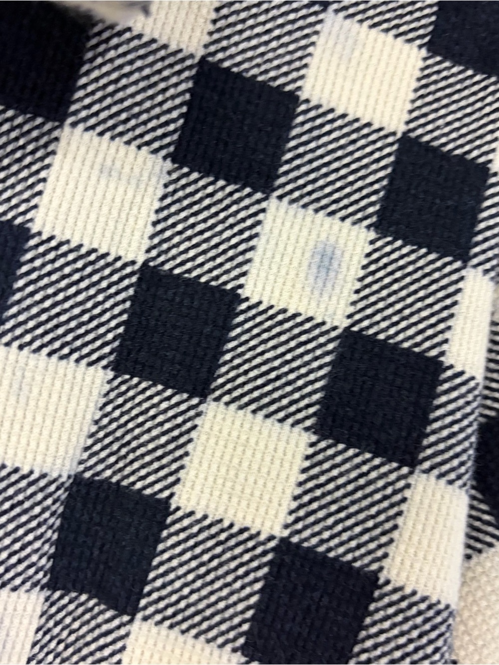 Ralph Lauren Navy and White Buffalo Check Zip Front Jacket XL - Picture 3 of 5